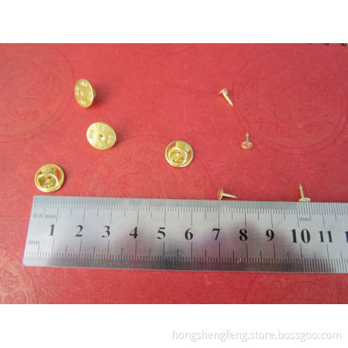 Manufacturer Supply Copper Badge Butterfly Clutch Pin Back
